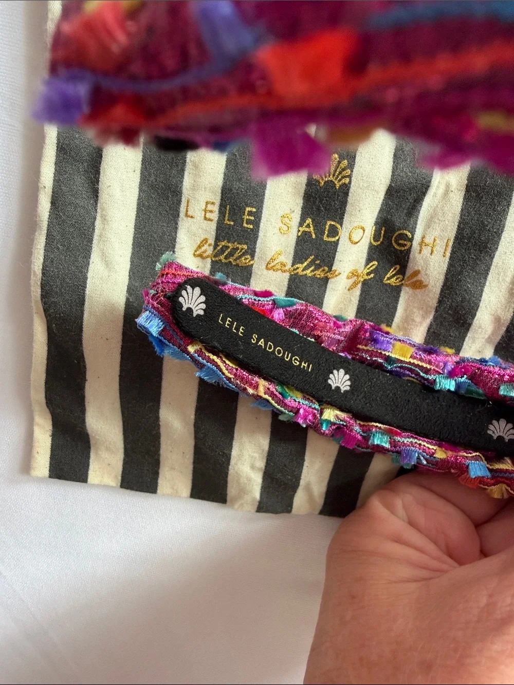 Lele Sadoughi Girls' Multi-Color Knotted Headband